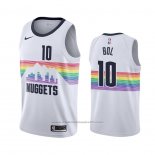 Maillot Denver Nuggets Bol Bol #10 Ville Blanc