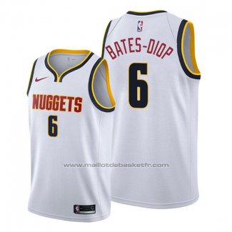 Maillot Denver Nuggets Keita Bates-Diop #6 Association 2019-20 Blanc