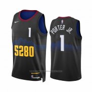 Maillot Denver Nuggets Michael Porter JR. #1 Ville 2023-24 Noir