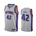 Maillot Detroit Pistons Donta Hall #42 Statement 2020-21 Gris