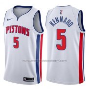 Maillot Detroit Pistons Luke Kennard #5 Association 2017-18 Blanc