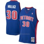 Maillot Detroit Pistons Rasheed Wallace #30 Mitchell & Ness 2003-04 Bleu