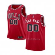 Maillot Enfant Chicago Bulls Personnalise 17-18 Rouge