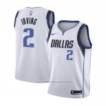 Maillot Enfant Dallas Mavericks Kyrie Irving #2 Association Blanc