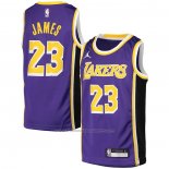 Maillot Enfant Los Angeles Lakers LeBron James #23 Statement Volet