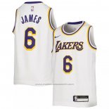 Maillot Enfant Los Angeles Lakers LeBron James #6 Association 2022-23 Blanc