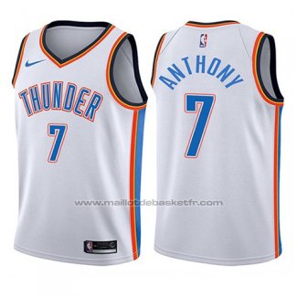 Maillot Enfant Oklahoma City Thunder Carmelo Anthony #7 Association 2017-18 Blanc