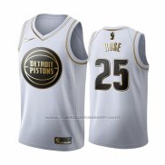 Maillot Golden Edition Detroit Pistons Derrick Rose #25 2019-20 Blanc