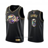 Maillot Golden Edition Los Angeles Lakers LeBron James #6 2021-22 Noir