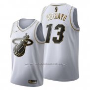 Maillot Golden Edition Miami Heat Bam Adebayo #13 Blanc