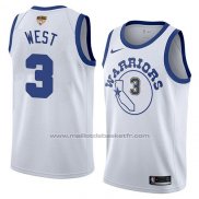 Maillot Golden State Warriors David West #3 Classic 2017-18 Blanc