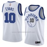 Maillot Golden State Warriors Jacob Evans #10 Hardwood Classic 2018-19 Blanc