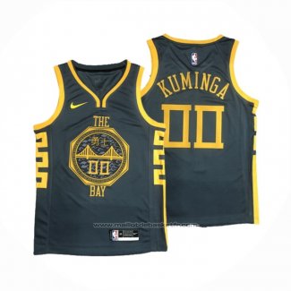 Maillot Golden State Warriors Jonathan Kuminga #00 Ville 2018-19 Bleu