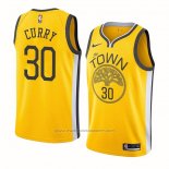 Maillot Golden State Warriors Stephen Curry #30 Earned Jaune