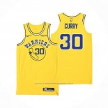 Maillot Golden State Warriors Stephen Curry #30 Hardwood Classic Authentique Jaune
