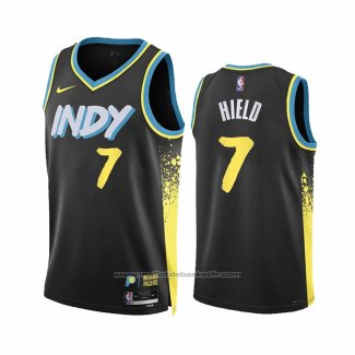 Maillot Indiana Pacers Buddy Hield #7 Ville 2023-24 Noir