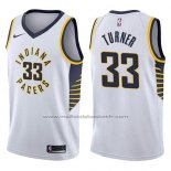 Maillot Indiana Pacers Myles Turner #33 Association 2017-18 Blanc