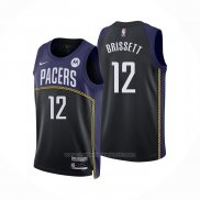 Maillot Indiana Pacers Oshae Brissett #12 Ville 2022-23 Bleu