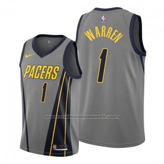 Maillot Indiana Pacers T.j. Warren #1 Ville Gris