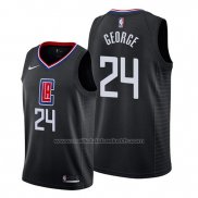 Maillot Los Angeles Clippers Paul George #24 Statement 2019-20 Noir