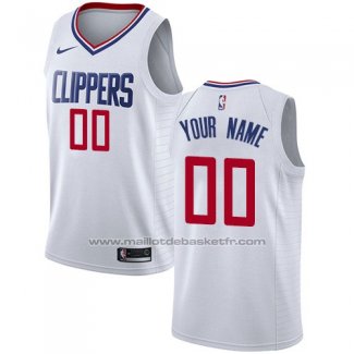 Maillot Los Angeles Clippers Personnalise 17-18 Blanc