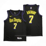 Maillot Los Angeles Lakers Carmelo Anthony #7 Ville 2019-20 Noir