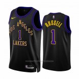 Maillot Los Angeles Lakers D'angelo Russell #1 Ville 2023-24 Noir