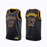 Maillot Los Angeles Lakers Dennis Schroder #17 Earned 2020-21 Noir