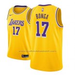 Maillot Los Angeles Lakers Isaac Bonga #17 Icon 2018-19 Or