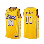 Maillot Los Angeles Lakers Jared Dudley #10 Ville 2019-20 Jaune