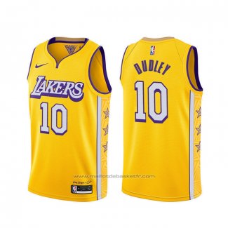 Maillot Los Angeles Lakers Jared Dudley #10 Ville 2019-20 Jaune
