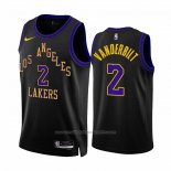 Maillot Los Angeles Lakers Jarred Vanderbilt #2 Ville 2023-24 Noir