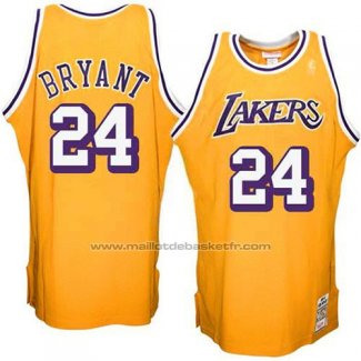 Maillot Los Angeles Lakers Kobe Bryant #24 Retro Jaune3