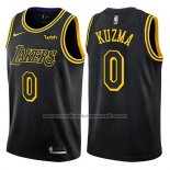 Maillot Los Angeles Lakers Kyle Kuzma #0 Ville Noir