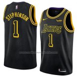 Maillot Los Angeles Lakers Lance Stephenson #1 Ville 2018 Noir