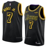 Maillot Los Angeles Lakers Larry Nance Jr. #7 Ville 2018 Noir
