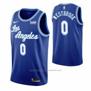 Maillot Los Angeles Lakers Russell Westbrook #0 Hardwood Classic 2021-2022 Bleu