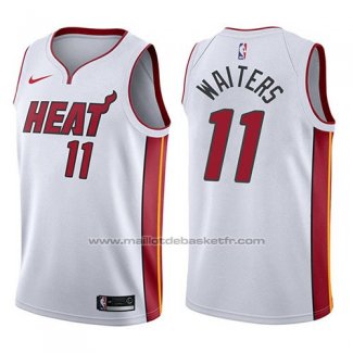 Maillot Miami Heat Dion Waiters #11 Association 2017-18 Blanc