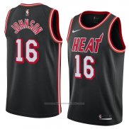 Maillot Miami Heat James Johnson #16 Classic 2018 Noir