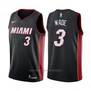 Maillot Miami Heat Victor Dwyane Wade #3 Icon Noir