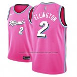 Maillot Miami Heat Wayne Ellington #2 Earned 2018-19 Rosa
