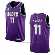 Maillot Milwaukee Bucks Brook Lopez #11 Classic 2022-23 Volet