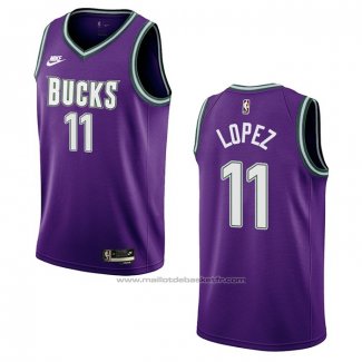 Maillot Milwaukee Bucks Brook Lopez #11 Classic 2022-23 Volet