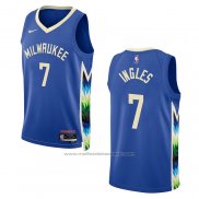 Maillot Milwaukee Bucks Joe Ingles #7 Ville 2022-23 Bleu