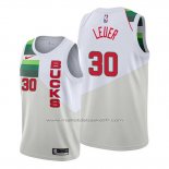 Maillot Milwaukee Bucks Jon Leuer #30 Earned Blanc