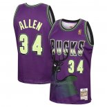 Maillot Milwaukee Bucks Ray Allen #34 Mitchell & Ness 1996-97 Volet