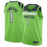 Maillot Minnesota Timberwolves Anthony Edwards #1 Statement 2020-21 Vert