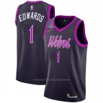 Maillot Minnesota Timberwolves Anthony Edwards #1 Ville 2018-19 Volet
