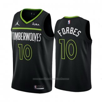 Maillot Minnesota Timberwolves Bryn Forbes #10 Statement 2022-23 Noir