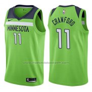 Maillot Minnesota Timberwolves Jamal Murray #11 Crawford Statement 2017-18 Vert